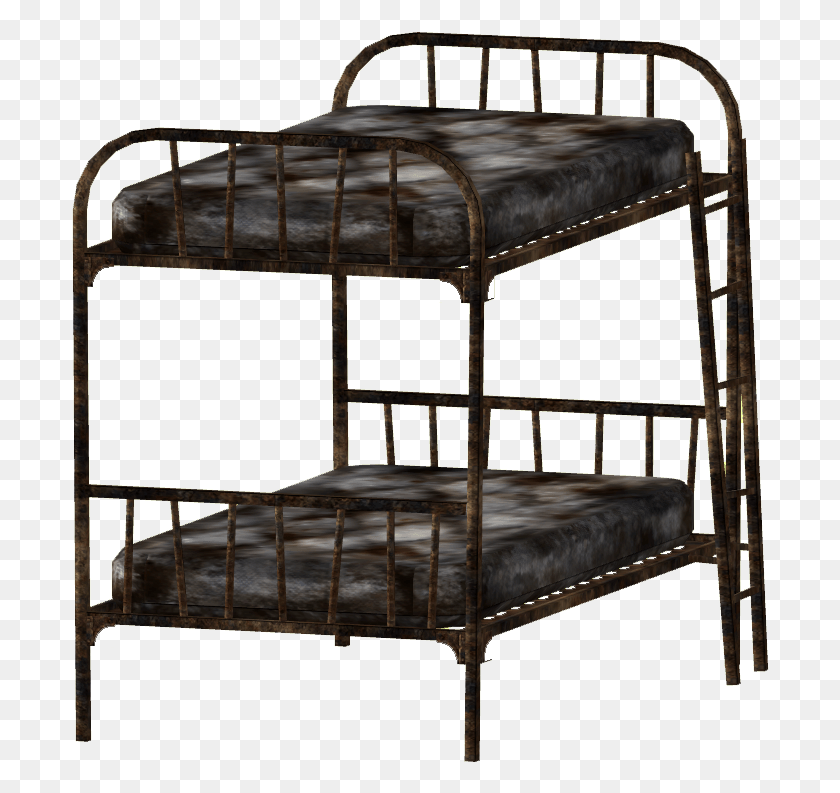 698x733 Bunk Bed Pic Fallout Bunk Bed, Furniture, Chair, Bunk Bed HD PNG Download