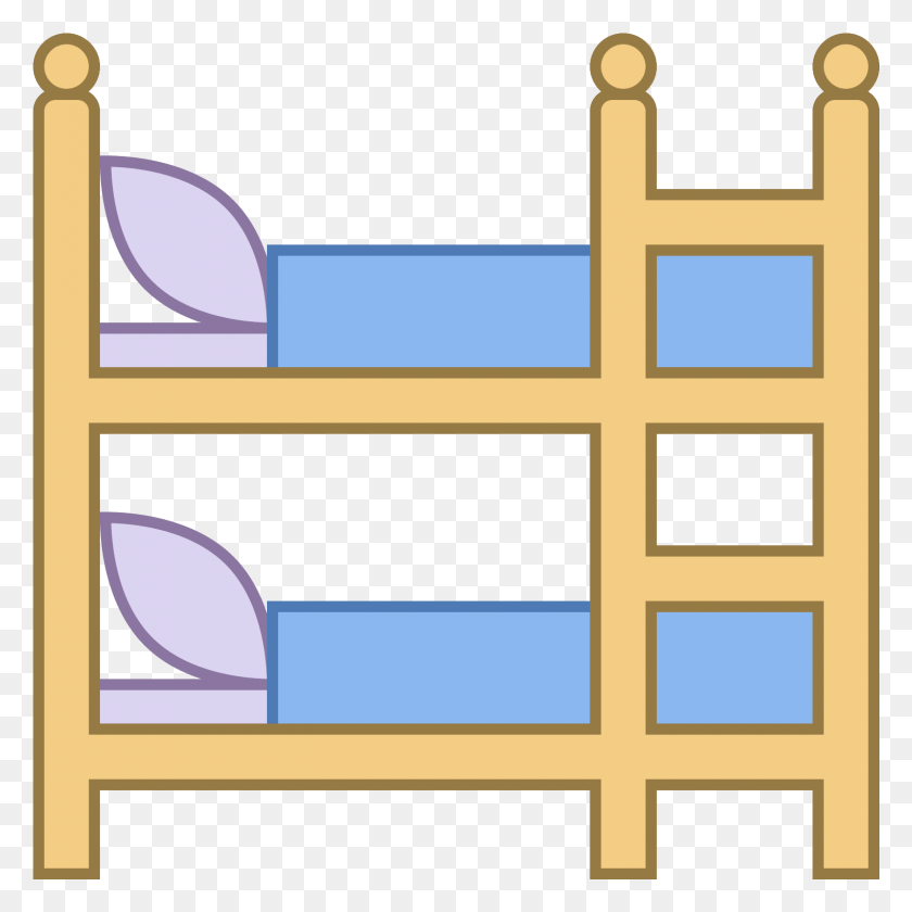 1521x1521 Bunk Icon Free And Vector, Furniture, Bed, Bunk Bed HD PNG Download