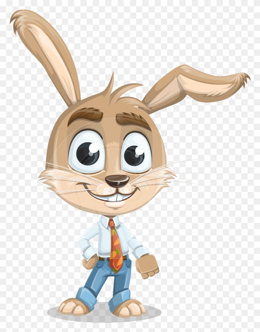 817x1061 Bunny Animation Character, Toy, Animal, Mammal HD PNG Download