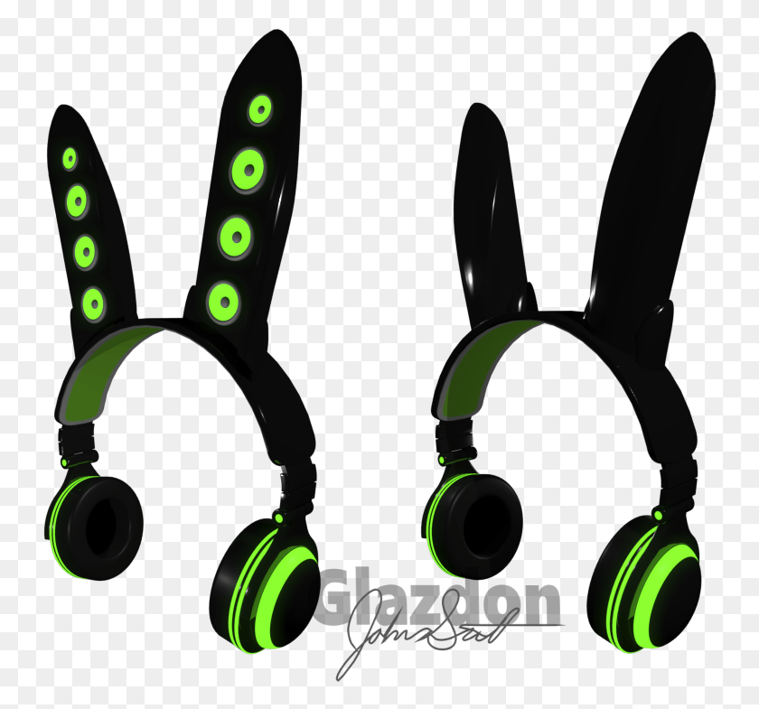 746x725 Bunny By Glazdon Axent Wear, Electronics, Headphones, Headset HD PNG Download