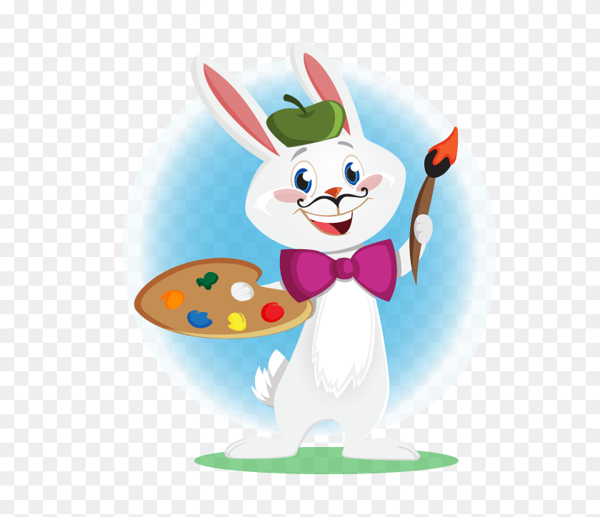 595x724 Bunny Clipart Computer PNG