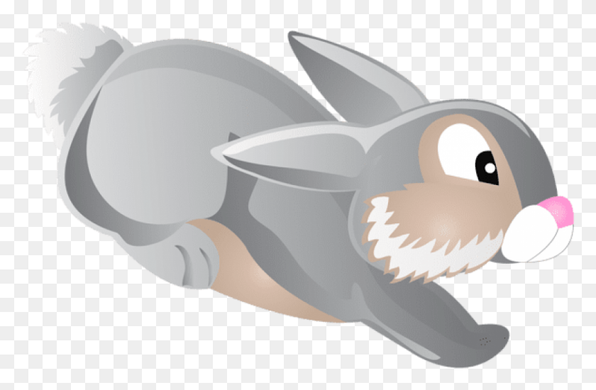 836x526 Bunny Clipart Transparent Jumping Rabbit Cartoon, Animal, Mammal, Cushion HD PNG Download