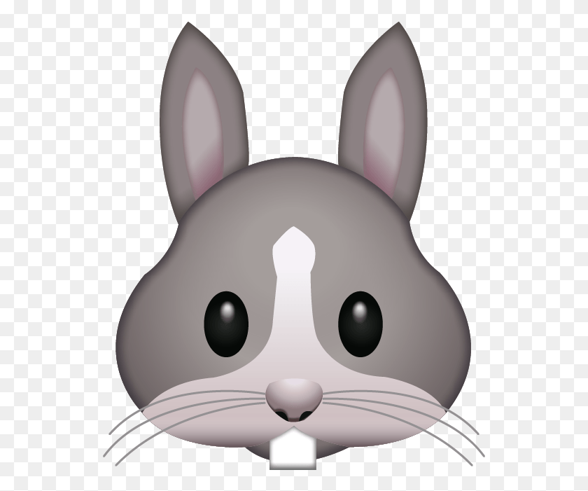 547x641 Bunny Emoji Rabbit, Mammal, Animal, Piggy Bank HD PNG Download