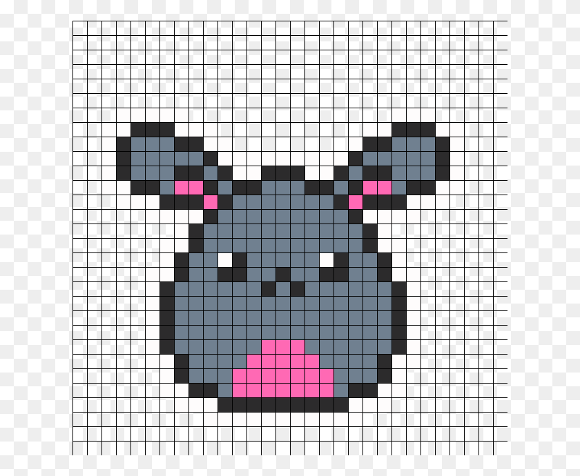 630x630 Bunny Perler Bead Patterns, Rug, Light, Game HD PNG Download