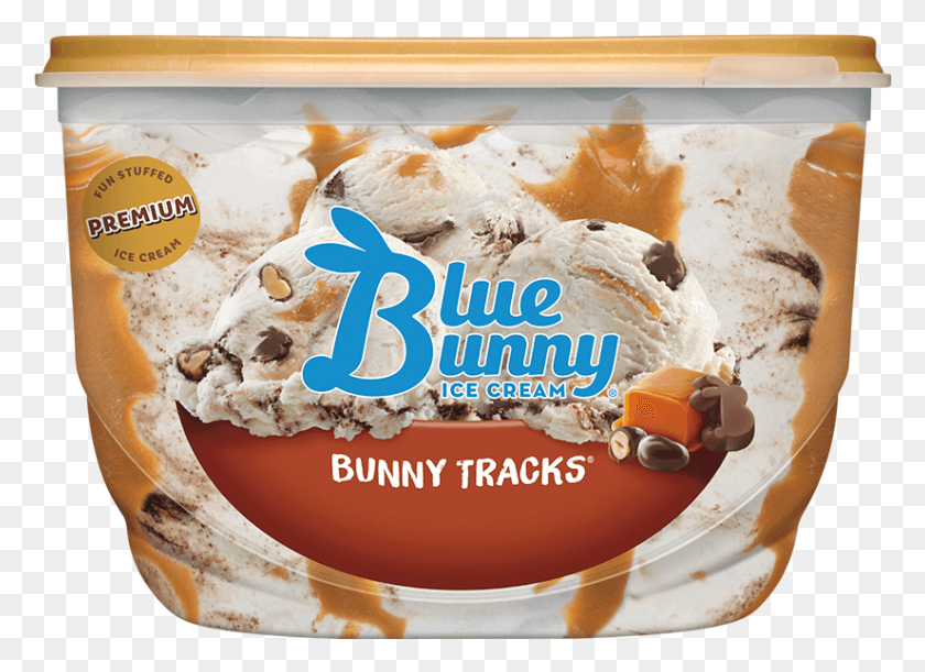 825x583 Bunny Tracks Blue Bunny Bunny Tracks, Cream, Dessert, Food HD PNG Download