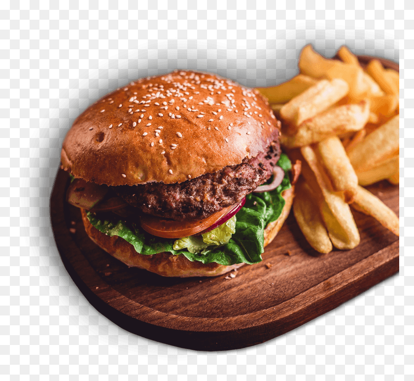 1200x1098 Burger And Fries Gourmet Burger And Chips, Food HD PNG Download