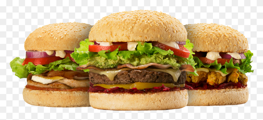 1091x452 Burger Berger Food HD PNG Download