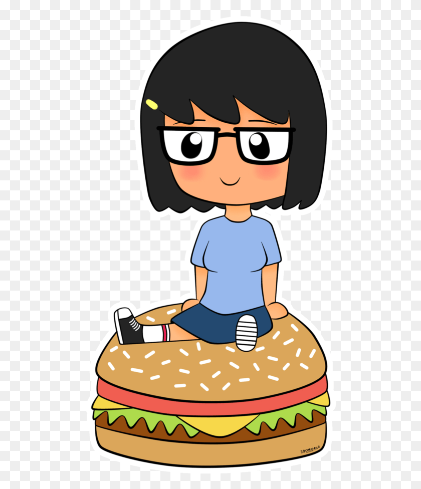 502x916 Descargar Png Burger By Bohemiaaaan Tina Belcher Bob S American Tina Burger Png
