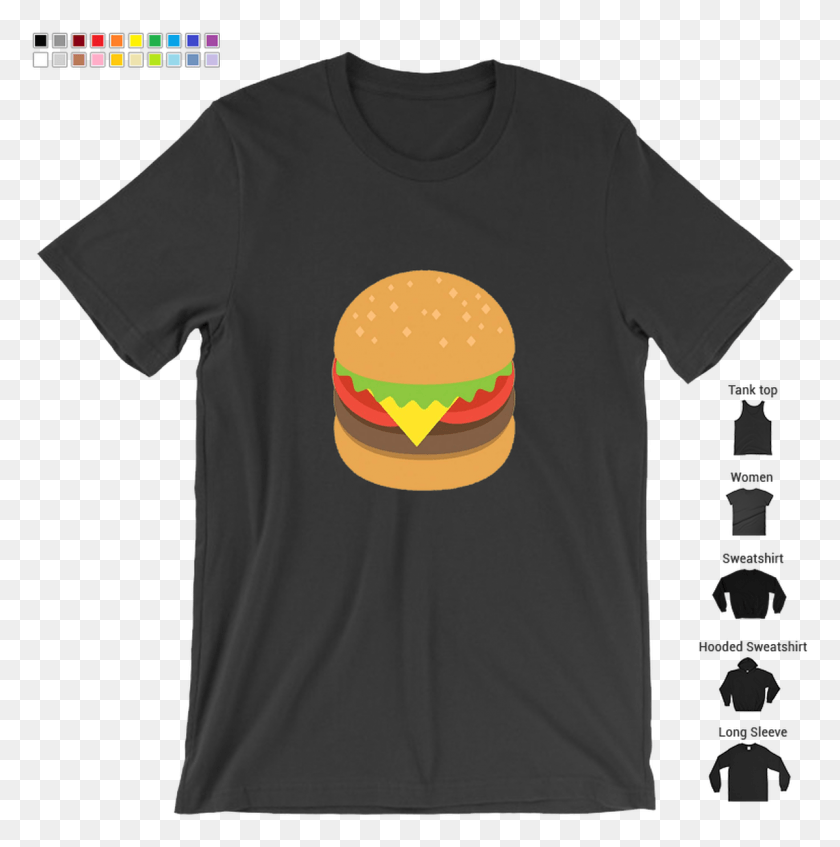 1199x1210 Burger Emoji, Одежда, Одежда, Футболка Hd Png Скачать