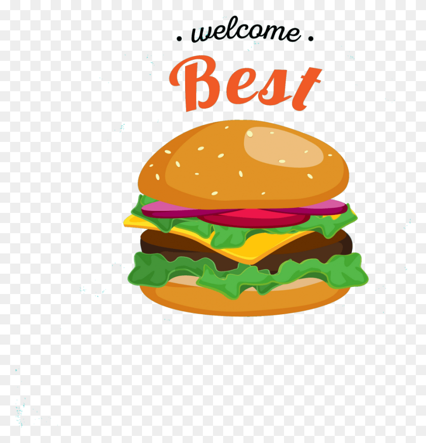 894x934 Burger File Free Vector Cheeseburger, Food, Birthday Cake, Cake HD PNG Download