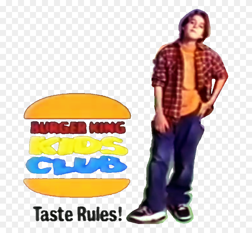 683x718 Burger King Kids Club Logo, Person, Human, Food HD PNG Download
