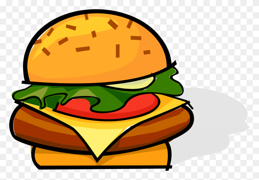1040x700 Burger Meal Image Illustration Hamburguer Vetor, Food, Helmet, Clothing HD PNG Download