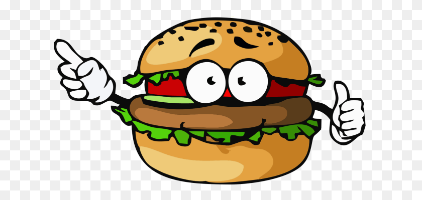 627x339 Burger Vector Poster Perro Caliente En Caricatura, Food, Bread HD PNG Download