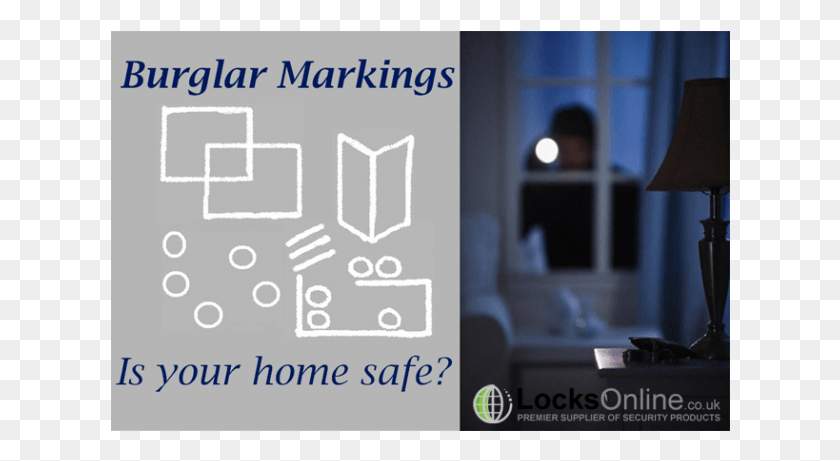 620x401 Burglar Markings Explained Lamp, Text, Poster, Advertisement Descargar Hd Png
