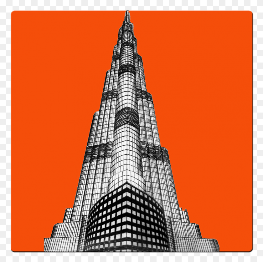 931x929 Burj Khalifa Burj Khalifa Sketch, Spire, Tower, Architecture HD PNG Download