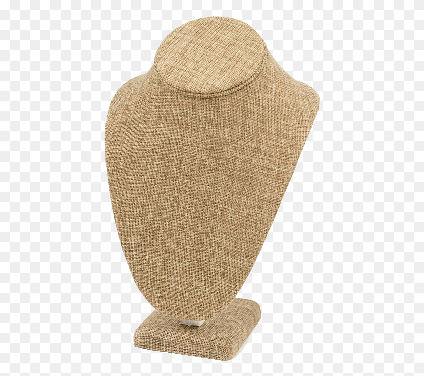 428x685 Burlap Necklace Bust Jewelry Display Woolen, Rug, Sweater, Clothing HD PNG Download