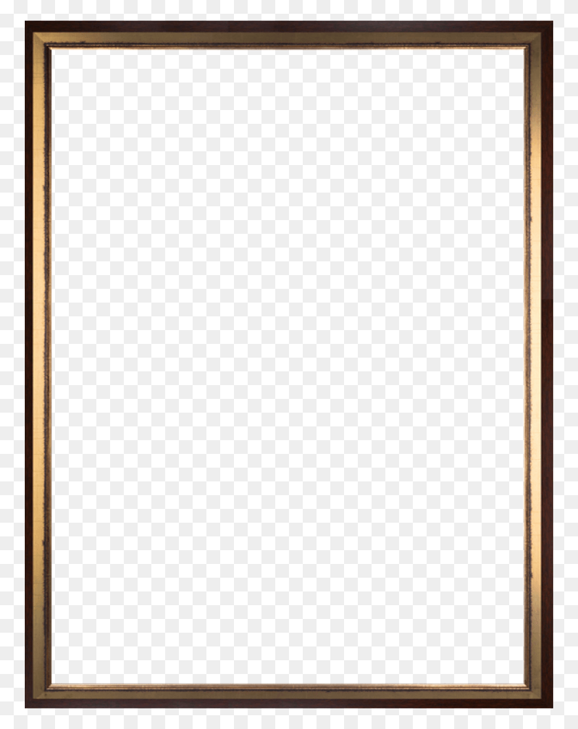 768x1000 Burnished Gold And Studio Walnut Wood Custom Stacked Picture Frame, Staircase, Lighting, Furniture HD PNG Download