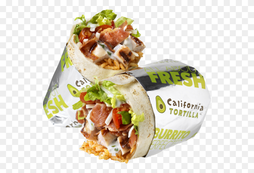 559x513 Burrito Franchise California Tortilla Food, Burger, Sandwich, Sandwich Wrap HD PNG Download