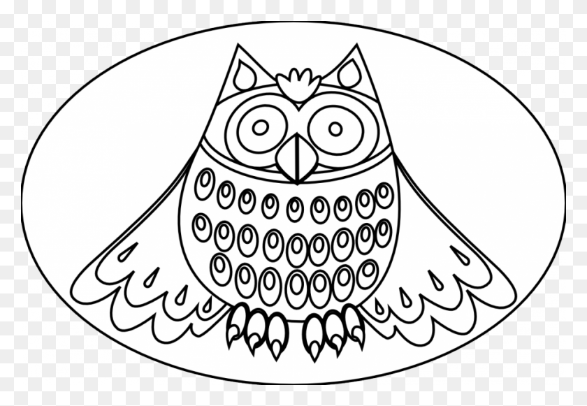 940x629 Burrowing Owl Clipart Printable Owl Coloring Snowy Owl Drawing For Kids, Clothing, Apparel, Hat HD PNG Download