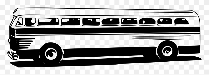 2400x746 Bus Clip Art Bus, Gray, World Of Warcraft HD PNG Download