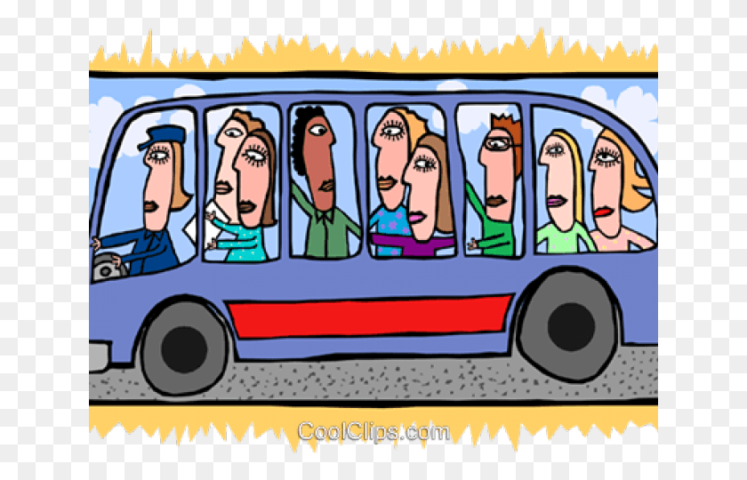 640x480 Bus Clipart Person People On A Bus Clipart, Vehicle, Transportation HD PNG Download