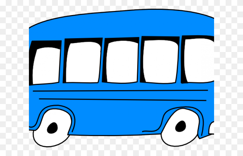 640x480 Bus Clipart Vector Clip Art Blue Bus, Minibus, Van, Vehicle HD PNG Download