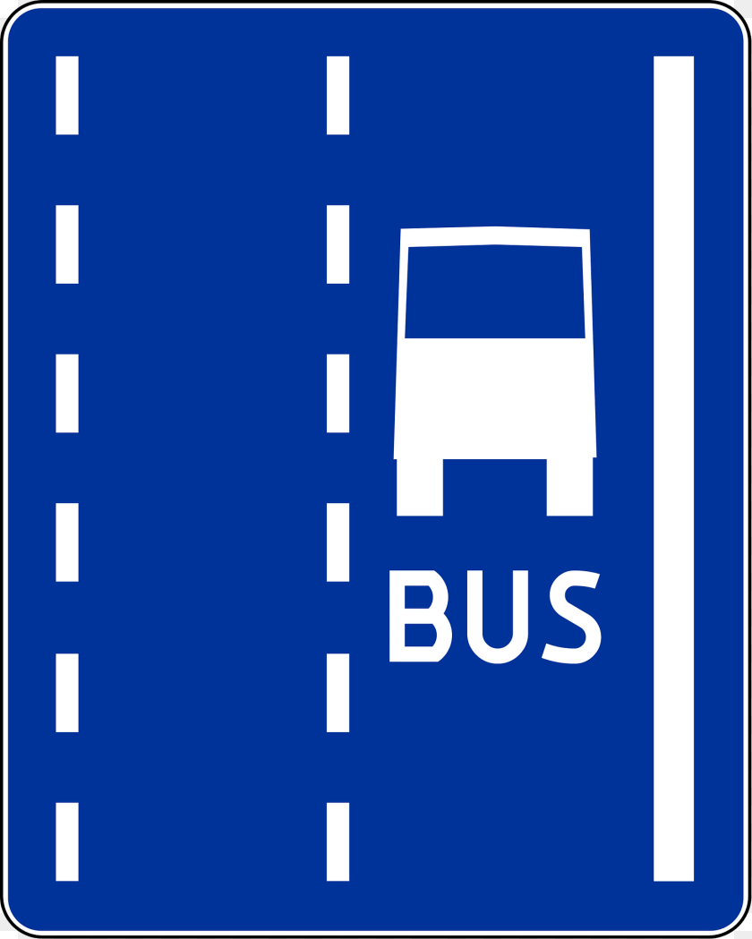 1537x1920 Bus Lane Sign In Poland Symbol, Road Sign, Road Clipart PNG