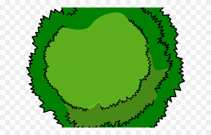 640x480 Bushes Clipart Tree Top Cartoon Tree Top View, Green, Plant, Vegetation HD PNG Download