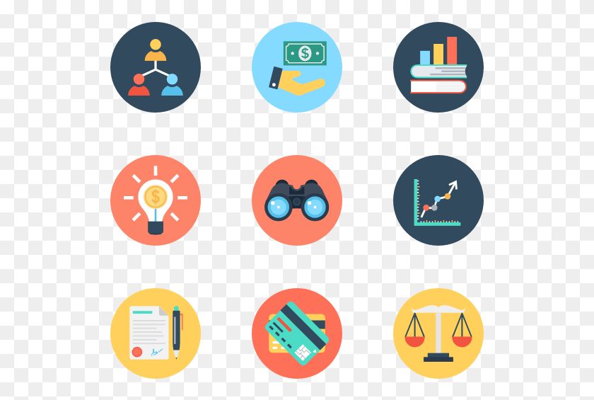 529x505 Business And Finance Family Flat Icon, Text, Symbol, Pac Man HD PNG Download