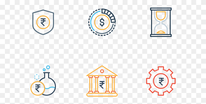 593x365 Business And Finance Line Icon Pack Circle, Lantern, Lamp, Interior Design HD PNG Download