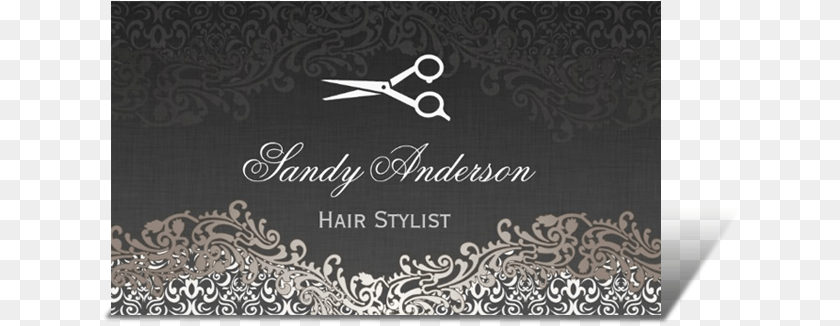 641x326 Business Card Classic Business Card Hair Stylist, Blackboard, Lace PNG
