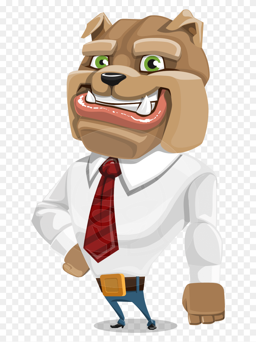 636x1061 Business Confident Dog Cartoon Caricature Character Design Vector, Tie, Accessories, Accessory HD PNG Download