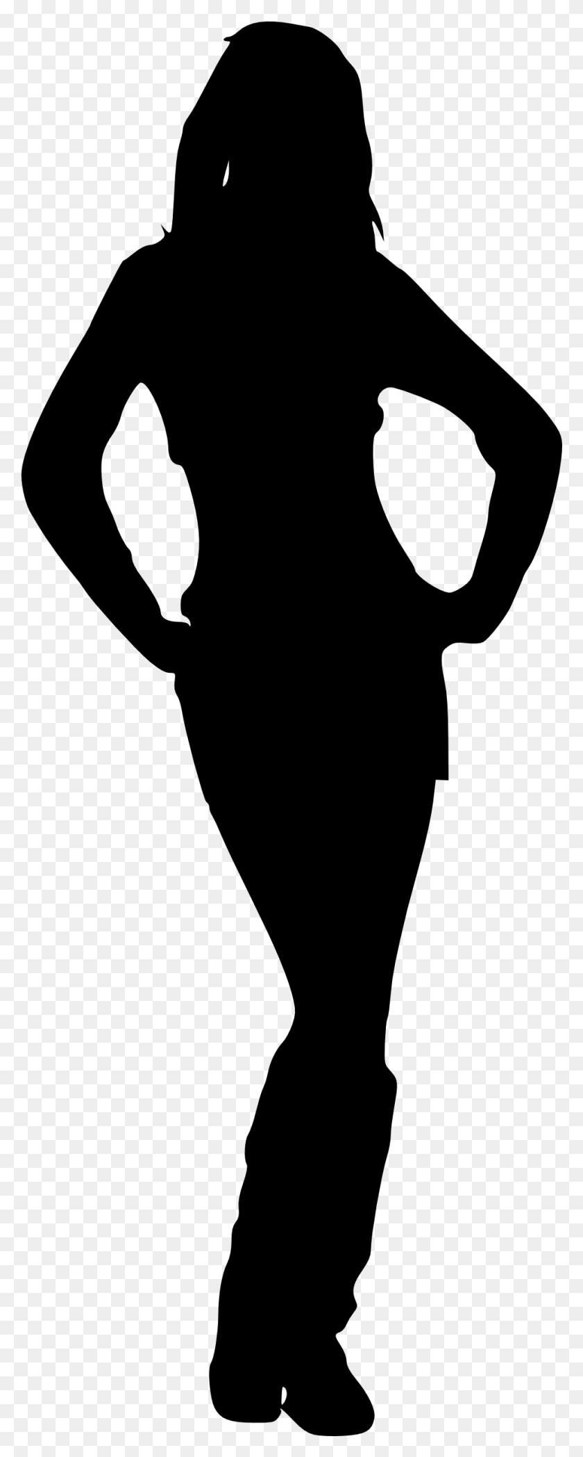 958x2501 Business Female Silhouette Black Outline Of Women, Gray, World Of Warcraft HD PNG Download