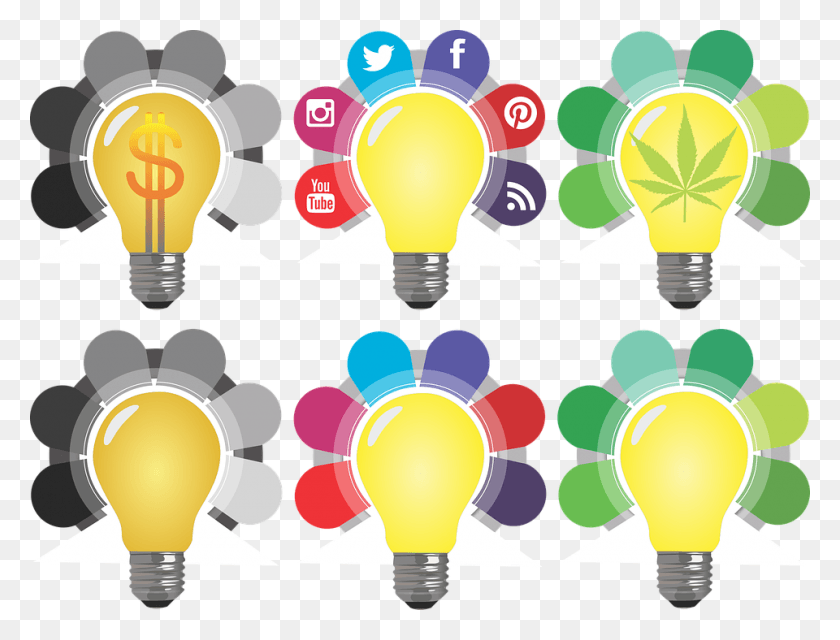 960x714 Business Icon Infographic Finance Social Media Illustration, Light, Lightbulb, Balloon HD PNG Download