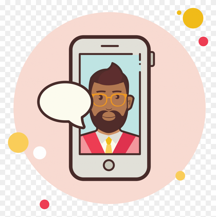 1251x1259 Business Man With Beard Messaging Icon Icon, Electronics, Label, Text HD PNG Download