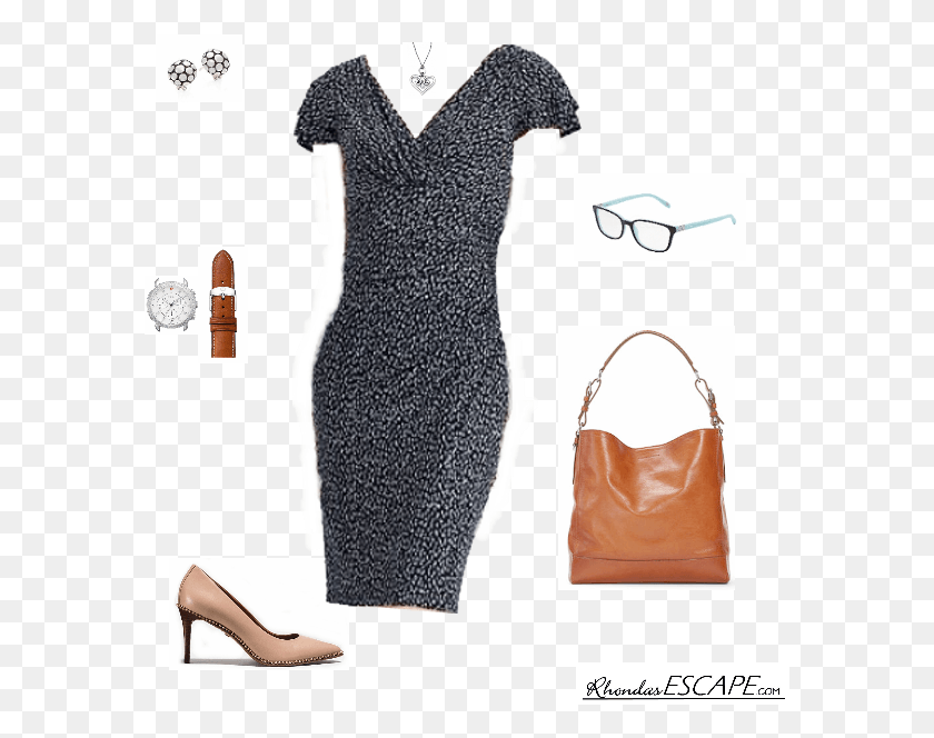 581x604 Business Meeting Planning Little Black Dress, Clothing, Apparel, Bag HD PNG Download