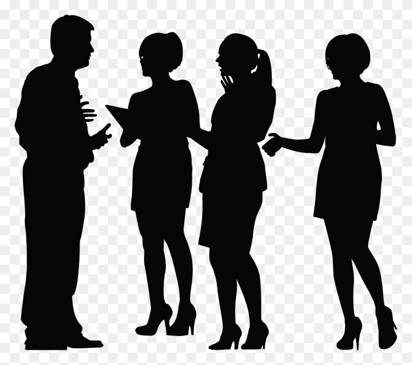 1124x988 Business Meeting Silhouette Silhouette, Person, Human HD PNG Download