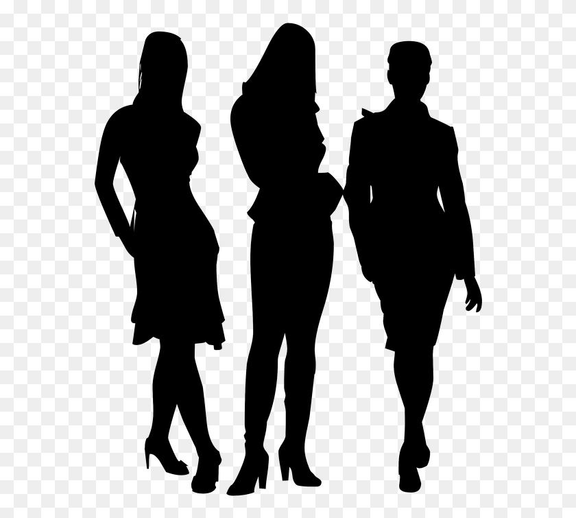 572x695 Business People Walking Silhouette People Interior Design, Person, Human HD PNG Download