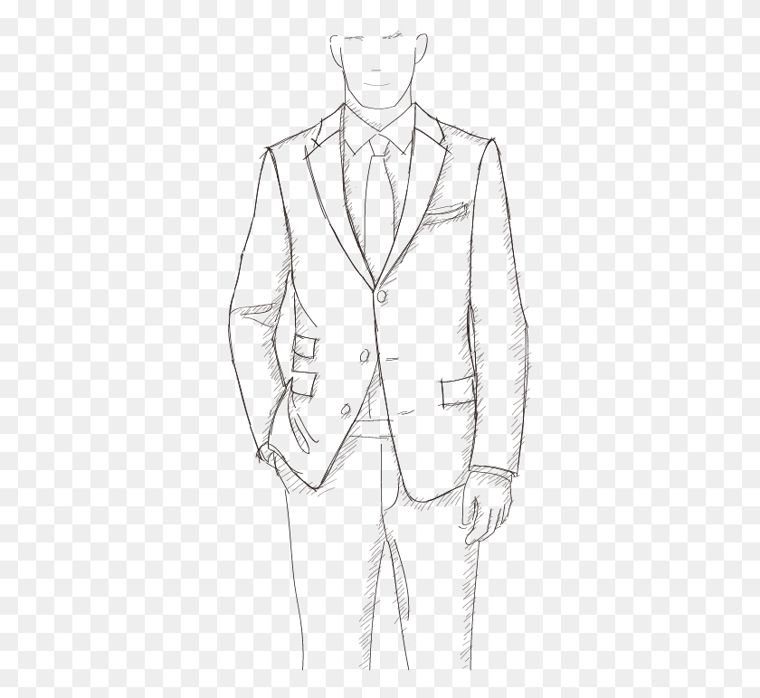 337x712 Business Suits Sketch, Clothing, Apparel, Tree HD PNG Download