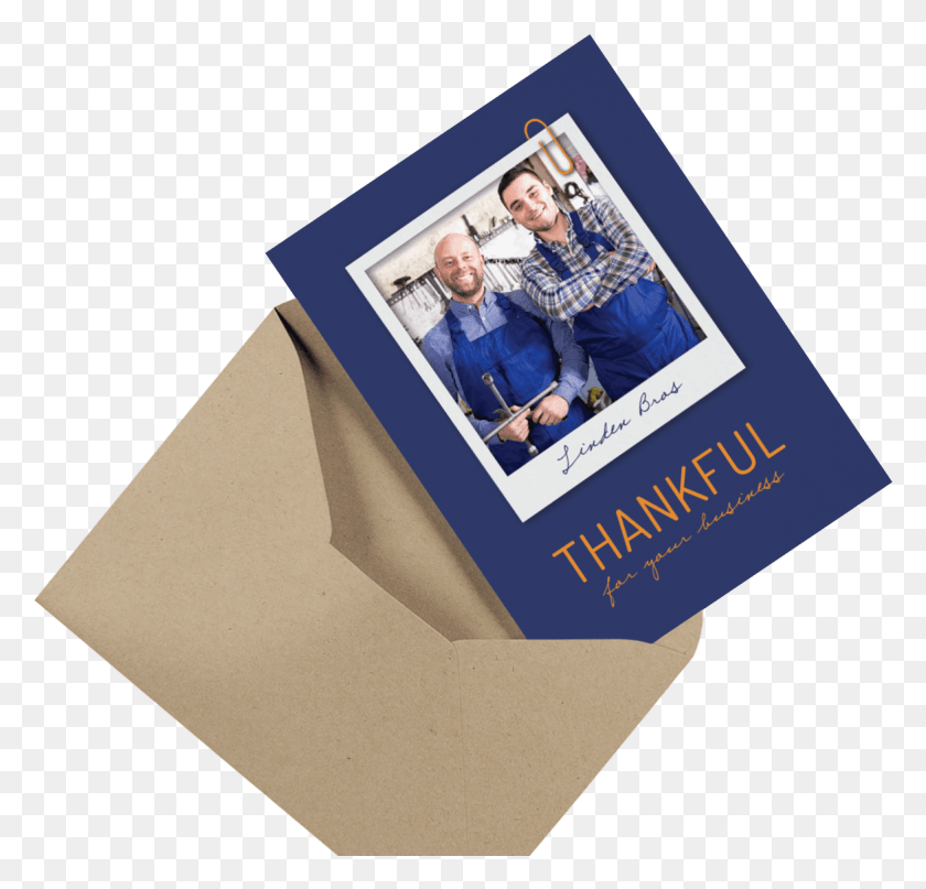 1171x1122 Business Thank You Cards Mailed For You Envelope, Person, Human, Poster HD PNG Download