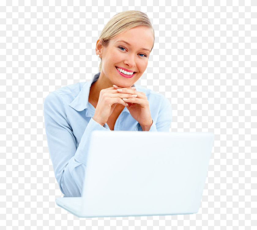 569x693 Business Woman Laptop, Person, Human, Female HD PNG Download