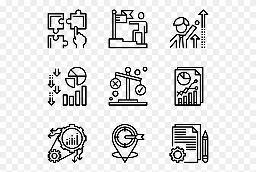 529x505 Business Work Icons Free, Gray, World Of Warcraft HD PNG Download