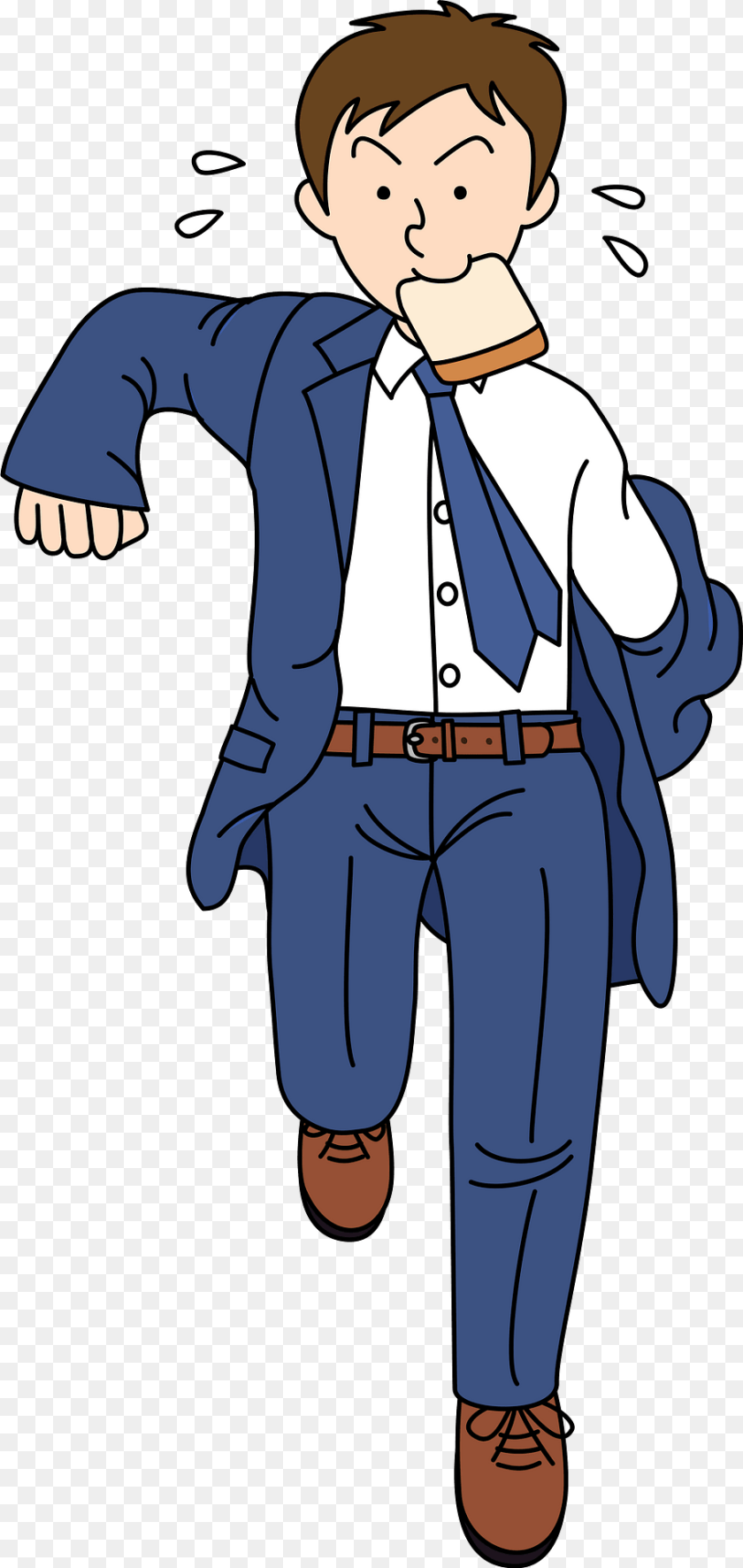 910x1920 Businessman Is In A Hurry Clipart, Baby, Clothing, Pants, Person PNG