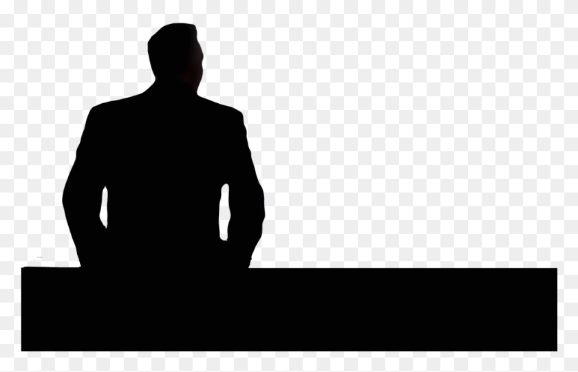 961x593 Businessman Silhouette View Man Person Business Businessman Silhouette, Human, Kneeling HD PNG Download