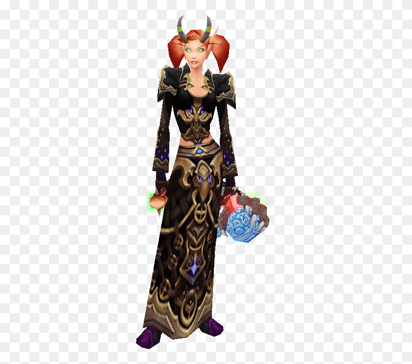 287x684 But Decided To Make A Necromancer Set For A Bit Priest, World Of Warcraft, Person, Human HD PNG Download
