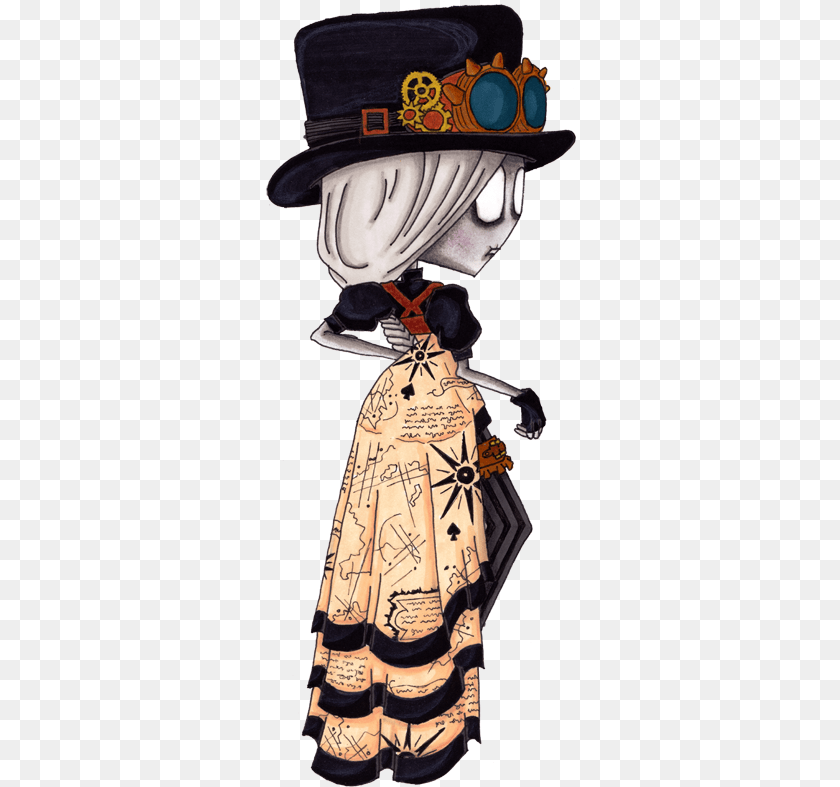 311x787 But If You Go See My Lookbook You39ll Find That Each Cartoon Goggles Steampunk, Clothing, Dress, Hat, Adult PNG