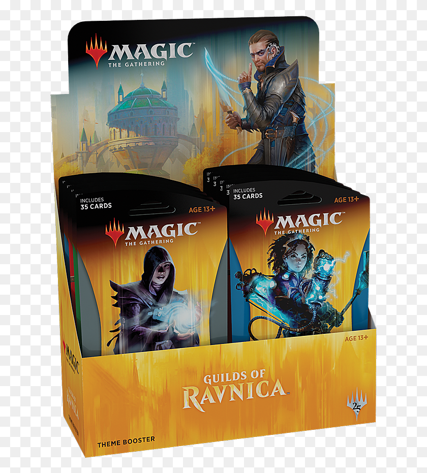 643x871 But Theme Boosters Bridge That Gap Guilds Of Ravnica Theme Booster, Person, Human, Advertisement HD PNG Download