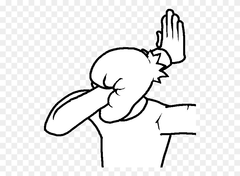 533x556 But Then I Was Like Facepalm Meme, Stencil, Chef HD PNG Download