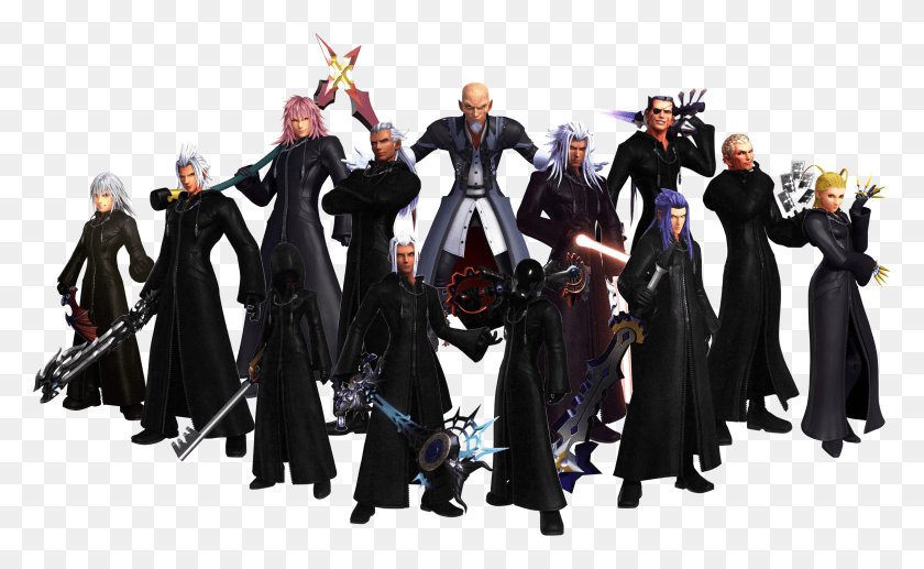 4583x2687 But With Vanitas And Marluxia Added Kh3 Organization HD PNG Download