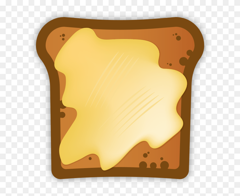 648x629 Butter Clipart Toast Butter Ice Cream, Bread, Food, French Toast HD PNG Download
